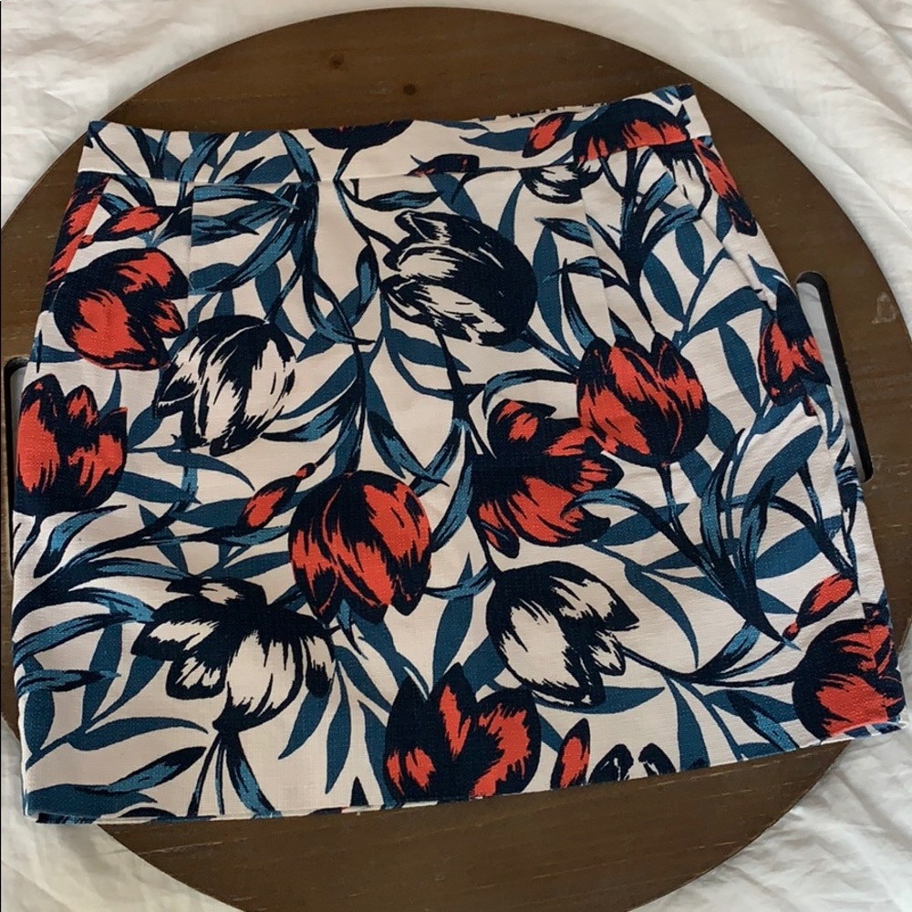 J.Crew floral print skirt with pockets size 6